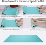 Desk Pad, Desk Mat, 31.5" X 15.7" Laptop Leather Desk Pad Protector, Large Leather Desk Blotter for Keyboard and Mouse, Waterproof Desk Writing Pad for Office(Calamine Blue+Cobalt Green)