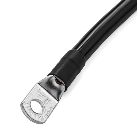 Black 2 Foot 4/0 AWG Battery Cable, Negative Only 5/16" M8