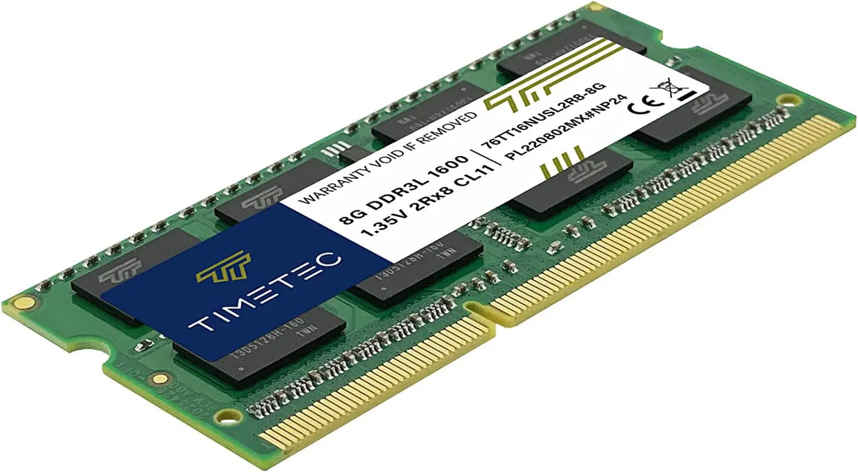 8GB DDR3L / DDR3 1600Mhz (DDR3L-1600) PC3L-12800 / PC3-12800(PC3L-12800S) Non-Ecc Unbuffered 1.35V/1.5V CL11 2Rx8 Dual Rank 204 Pin SODIMM Laptop Notebook PC Computer Memory RAM Module Upgrade