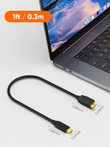 1FT USB C to Micro B Cable, 10Gbps Transfer Speed, Compatible with Iphone 15 Plus/15 Pro Max, WD My Passport External Drive, Black