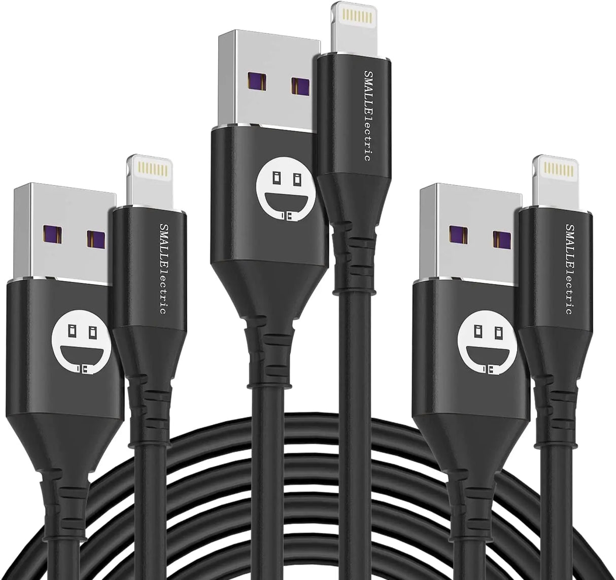 1Ft Iphone Charger Short Lightning Cable, 3-Pack Mfi-Certified Iphone Charger Cable 1Foot Charging Cord for Iphone 12 11 Pro X XS Max XR/8 Plus/7 Plus/6/6S Plus/5S /5C/Ipad Mini Air(Black)