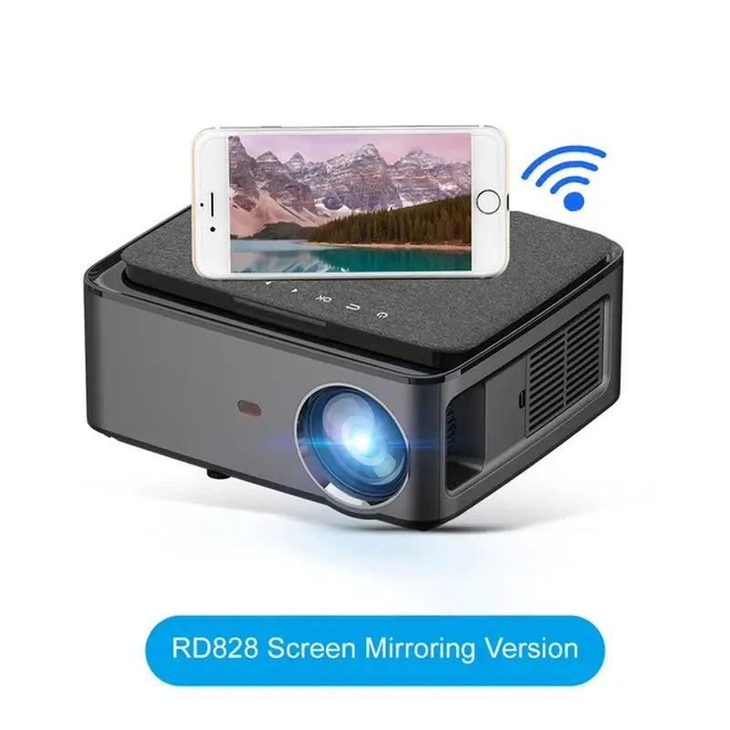 RD828 1080P Full HD Projector WIFI Multiscreen Projetor 1920 X 1080P Smartphone Beamer 3D Home Theater Video Cinema