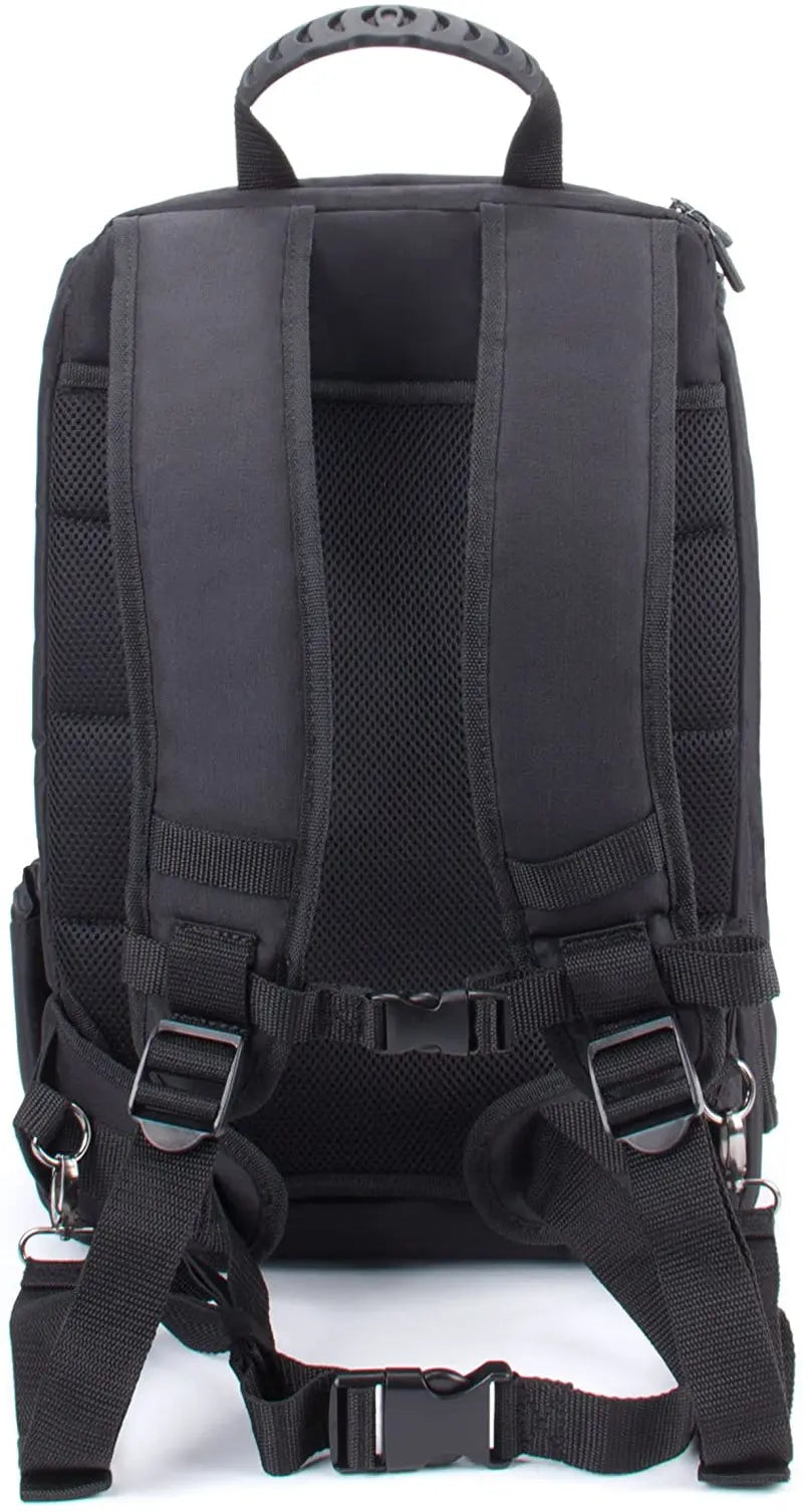 DSLR Camera Backpack Case - 15.6 Inch Laptop Compartment, Padded Custom Dividers, Tripod Holder, Rain Cover, Long-Lasting Durability and Storage Pockets - Compatible with Many Dslrs (Orange)