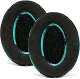Wicked Cushions Velour Replacement Earpads for ATH M50X - Compatible with ATH M40X / M50XBT / Hyperx Cloud 1 & 2 / Steelseries Arctis 3/5 / 7 / 9X & Pro/Stealth 600 & More (Speedracer Cyan)