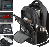 Laptop Backpack,Business Travel anti Theft Slim Durable Backpack with USB Charging Port,Water Resistant College School Computer Bag for Women & Men Fits 15.6 Inch Laptop and Notebook - Black