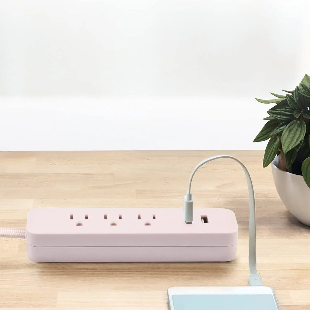 - 78257 Designer Series Power Strip, Rose 3 Outlet