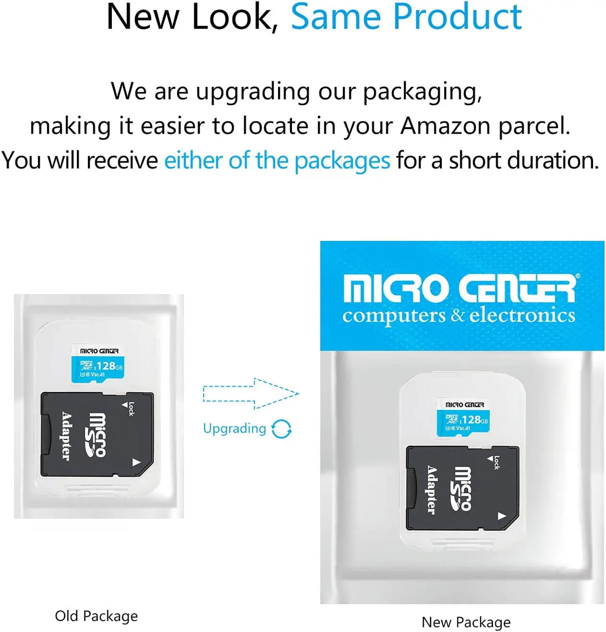 Micro Center 128GB Class 10 Microsdxc Flash Memory Card with Adapter for Mobile Device Storage Phone, Tablet, Drone & Full HD Video Recording - 80Mb/S UHS-I, C10, U1 (1 Pack)