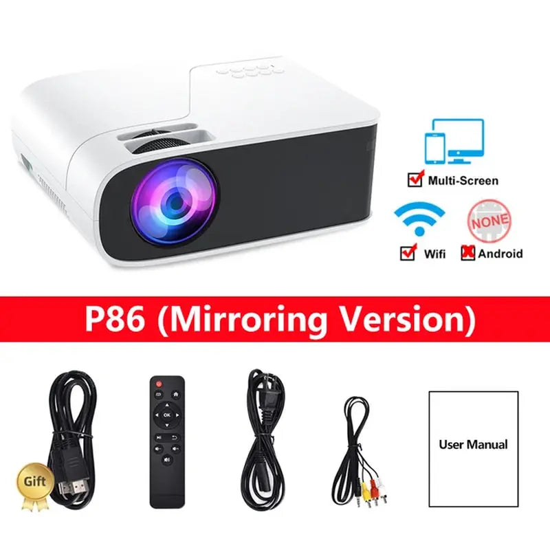 Salange Projector 1920X1080P Android 5G Wifi Bluetooth LED Video Beamer Home Theater Cinema Full 1080P Projector for Smartphone