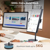 Portable Monitor Stand Adjustable Height Desktop Monitor Bracket for Ipad Phone 13-24.5Cm Tablet Monitor Support Holder