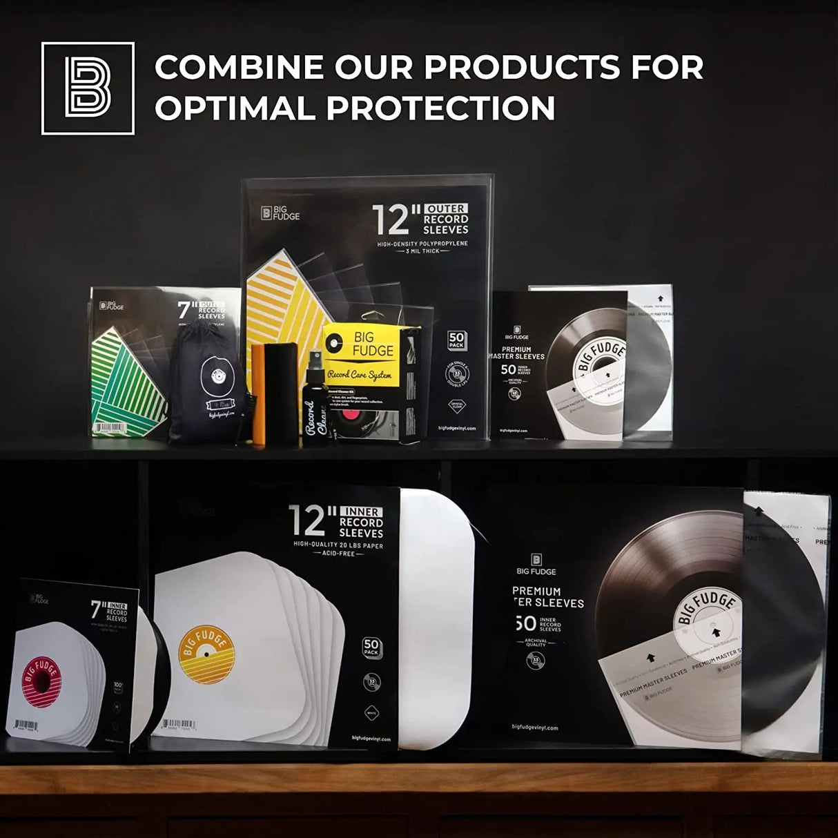 100X Vinyl Record Outer Sleeves 12" LP | Durable & Wrinkle-Free | Crystal Clear & Made from High-Density Polypropylene | 3 Mil Thick, 12.75” X 12.75” | Fits Most Gatefolds and Double Lps