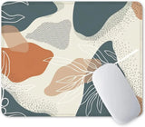 Mouse Pad, Square Anti-Slip Rubber Gaming Mousepad, Premium-Textured & Waterproof Mouse Mat with Stitched Edge, Cute Office Mouse Pads for Women Men Computer Laptop, 10" X 8", Abstract Art