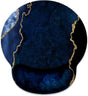 Blue and Gold Marble Mouse Pad with Wrist Rest Support,Cute Custom Gaming Made Non Slip Rubber Base Mousepad, Ergonomic Mouse Wrist Rest Pad Computer Laptop Mousepad … (Blue and Gold Marble)