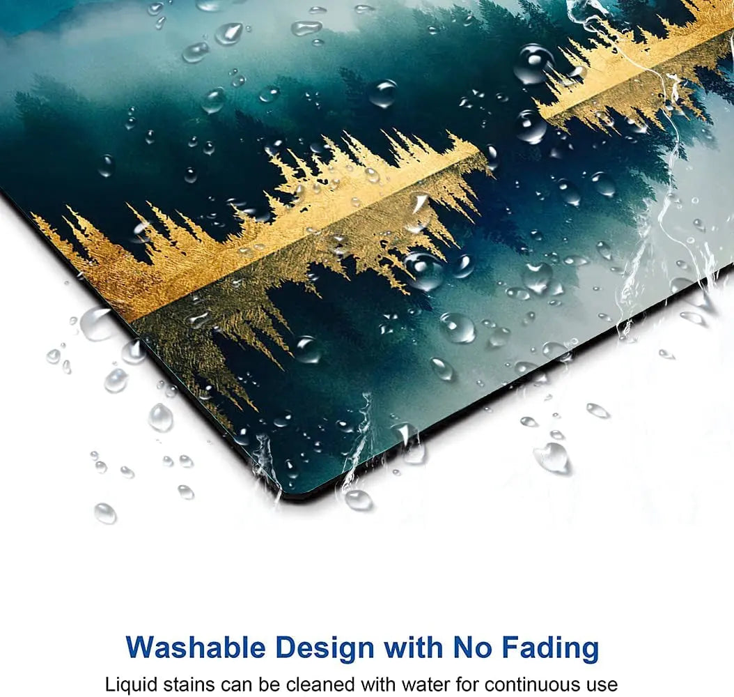 Mountains Mouse Pad, Landscape Mouse Pad, Mouse Mat Square Waterproof Mouse Pad Non Slip Rubber Base Mousepads for Office Laptop, 9.5"X7.9"X0.12" Inch