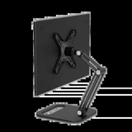 Portable Monitor Stand Height Adjustable Vesa Monitor Tablet Stand Free Standing Low Profile Desk Mount Monitor Support