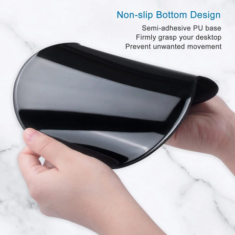 Mouse Pad, Ergonomic Mouse Pad with Gel Wrist Rest Support, Gaming Mouse Pad with Lycra Cloth, Non-Slip PU Base for Computer, Laptop, Home, Office & Travel,Fog Forest