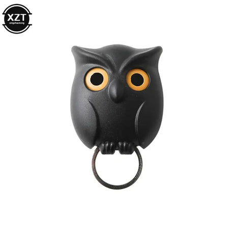 1 PCS Owl Night Wall Magnetic Key Holder Magnets Hold Keychain Owl Key Hook up Will Open Eyes Home Decoration