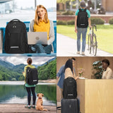 Travel Laptop Backpack, Business Backpack with USB Charging Port and Password Lock, Durable Water Resistant Computer Bag Fit 15.6 Inch Laptops for Men Gift