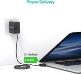 45W USB-C Charger with Attached 6Ft Long Cable, PD.3[USB-IF Certified], Compact Super Fast Charger Type C for Macbook, Dell XPS, Surface Go, Iphones, Galaxy(Not Ideal for Note10/S10/10+Pps)