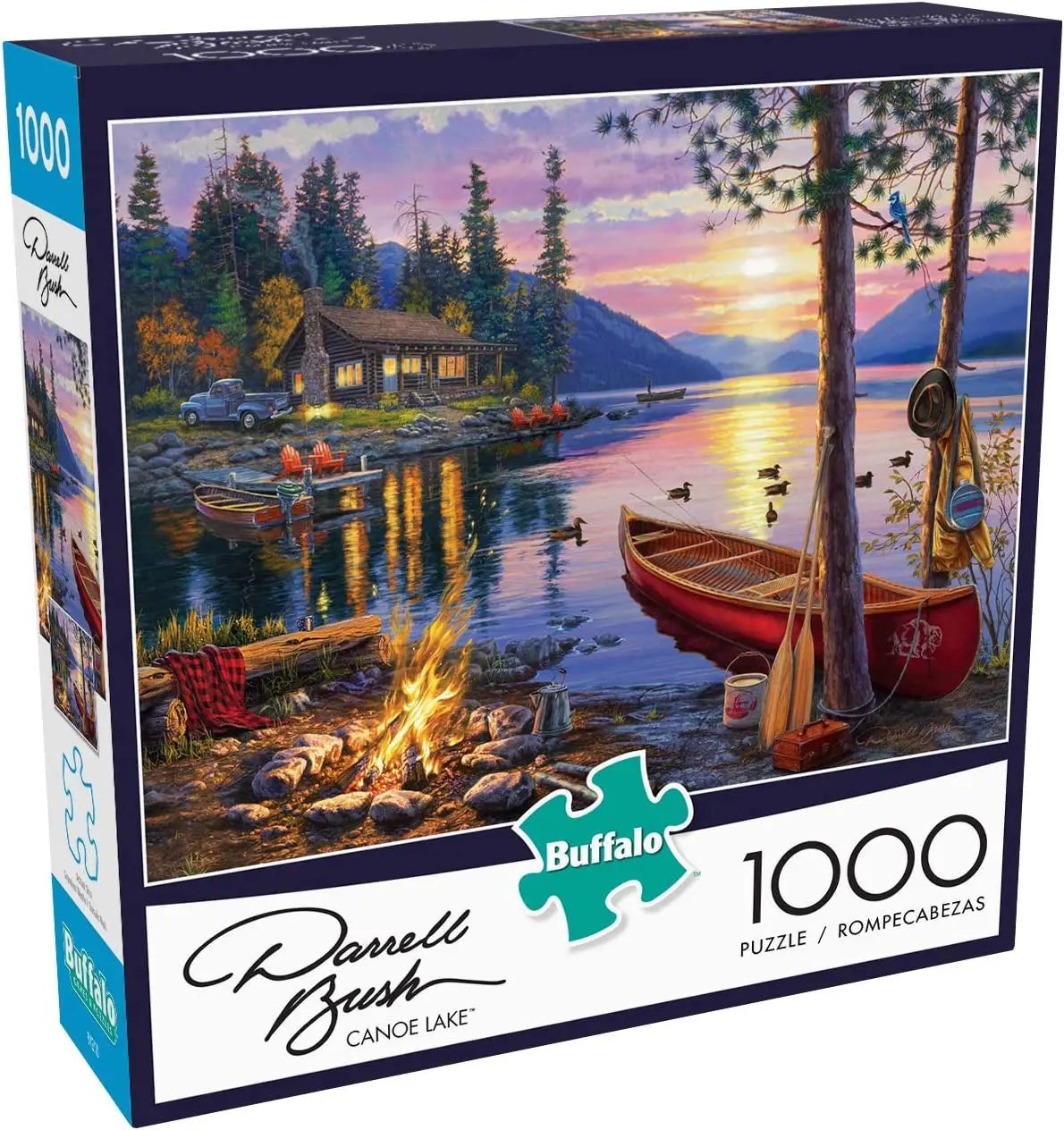 - Darrell Bush - Canoe Lake - 1000 Piece Jigsaw Puzzle