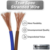 14 Gauge Speaker Wire 100 Ft Cable, 14 AWG Speaker Wire Cable, True Spec Soft Touch Cables | Great Use for Car Audio Speaker Wire, Stereos, Home Theater Speakers, Surround Sound