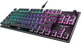 Vulcan TKL Mechanical Gaming Keyboard, Compact, Tenkeyless, Titan Optical Switches, RGB Lighting, Anodized Aluminum Top Plate, Detachable USB-C Cable, Low Profile Design, Black