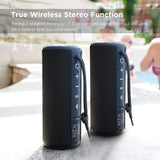 Bluetooth Speakers, Waterproof and Portable Outdoor Wireless Speaker (Black)
