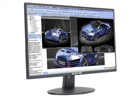 E209W-16003R 20 Inch 75Hz Ultra Thin LED Monitor 2X HDMI VGA Build-In Speakers, Metal Black 2018
