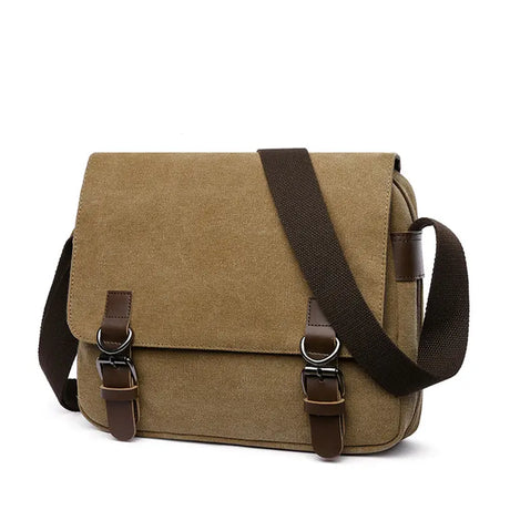 Man Sling Bag Men Canvas Messenger Bag Vintage Brand Business Casual Travel Shoulder Bag Laptop Crossbody Bags for Man