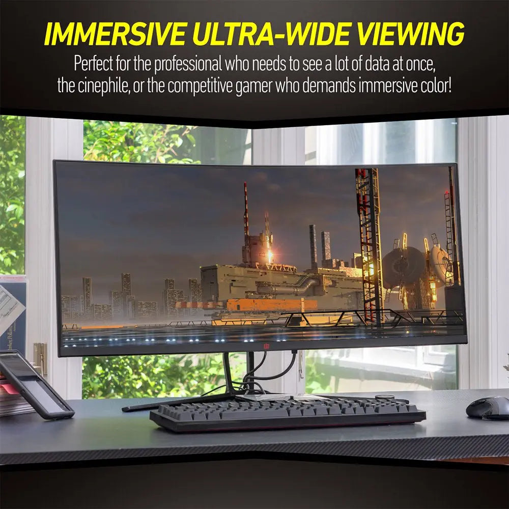 35" Curved Gaming Ultrawide Monitor, 3440X1440, 120 Hz, 1Ms MPRT, Color Accurate