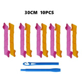 10Pcs Heatless Hair Curler No Heat Hair Rollers Sleeping Soft Spiral Curls Lazy Perm Curling Rod Wave Formers Hair Styling Tools