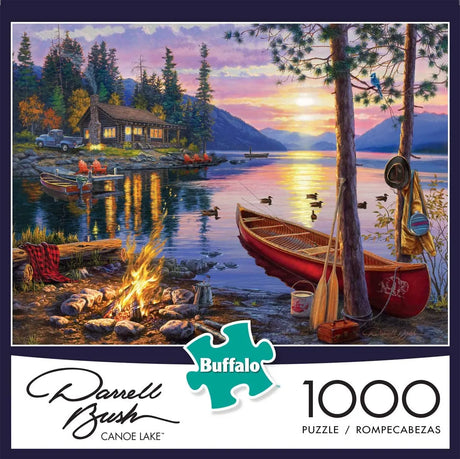 - Darrell Bush - Canoe Lake - 1000 Piece Jigsaw Puzzle