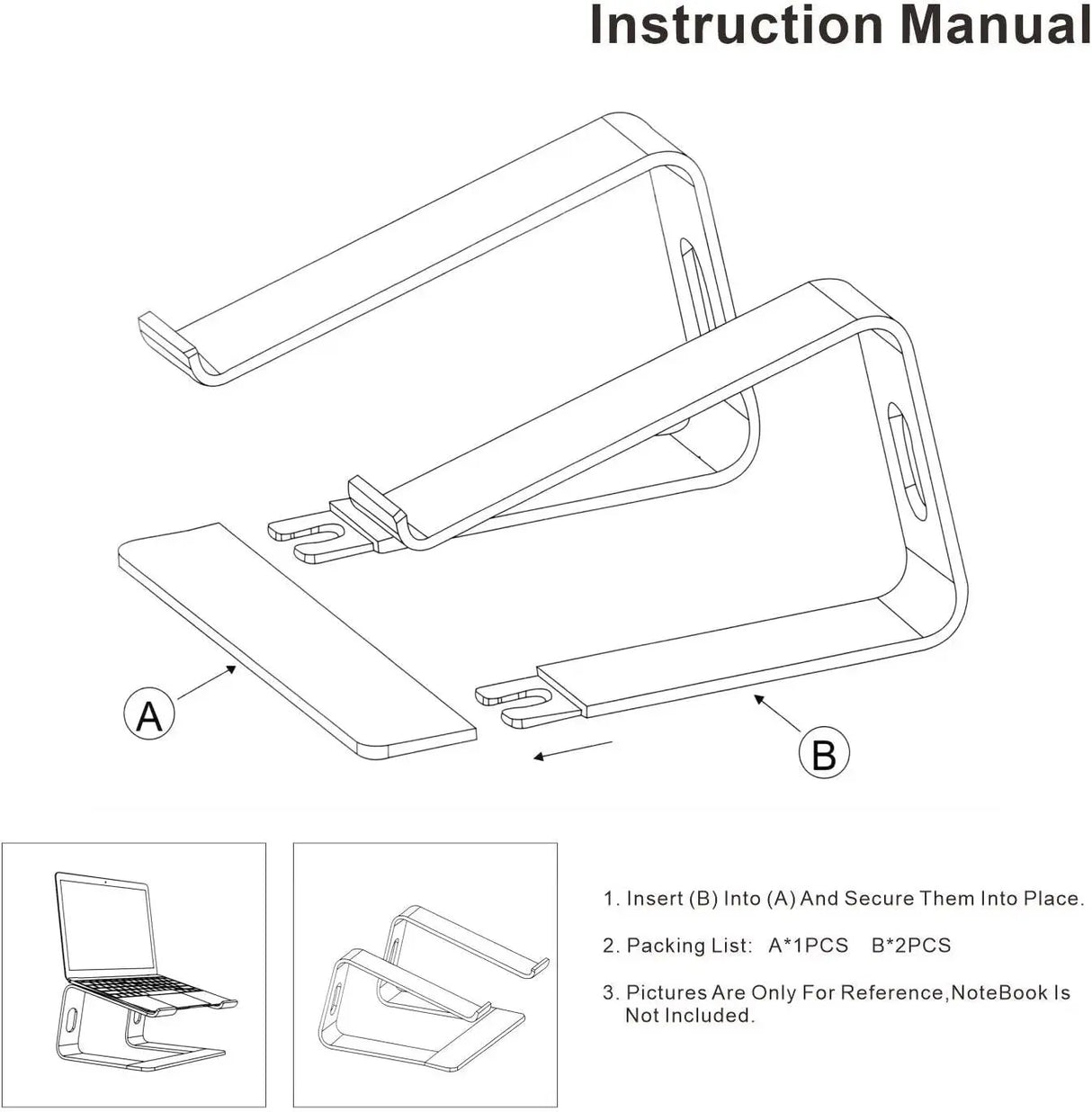 Laptop Stand, Ergonomic Aluminum Laptop Mount Computer Stand, Detachable Laptop Riser，Notebook Holder Stand Compatible with Macbook Pro/Air HP Lenovo Samsung Huawei ，All 10-17.3" Laptops(Rose Gold)