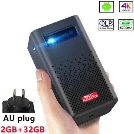 Android Smart Projector WIFI 5G LED DLP 1080P HD 4K Bluetooth 3D Projector on the Same Screen for Mobile and Tablet