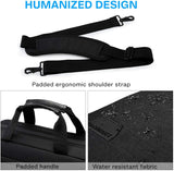 17.3 Inch Laptop Bag, Expandable Computer Bag Laptop Briefcase Men Women,Laptop Shoulder Bag,Work Bag Business Travel Office, Black