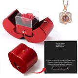 2022 Eternal Flower Apple Jewelry Box Christmas Gift Box Rose Flower Birthday Party Valentine'S Day Gift