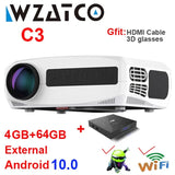 C3 LED Projector Android 9.0 WIFI Full HD 1080P 300Inch Big Screen Proyector Home Theater Smart Video Beamer