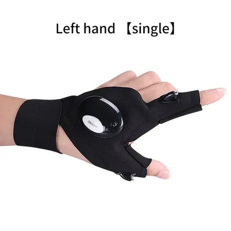 19311846652 Led Fishing Light Glowing Glove Repair Illumination Finger Lamp Winter Outdoor Night Fishing Half Finger Glove