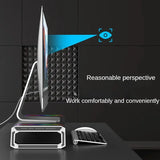 RGB Gaming Computer Monitor Stand, Riser with 4 USB, Foldable Monitor Riser, Storage Drawer and Phone Holder for PC and Laptop