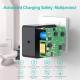 45W USB-C Charger with Attached 6Ft Long Cable, PD.3[USB-IF Certified], Compact Super Fast Charger Type C for Macbook, Dell XPS, Surface Go, Iphones, Galaxy(Not Ideal for Note10/S10/10+Pps)