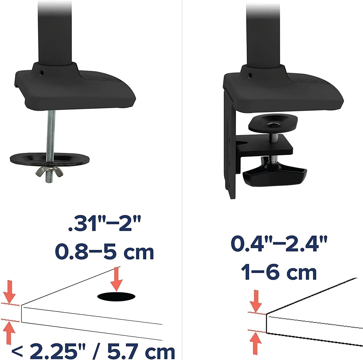 – LX Premium Monitor Arm, Single Monitor Desk Mount – Fits Flat Curved Ultrawide Computer Monitors up to 34 Inches, 7 to 25 Lbs, VESA 75X75Mm or 100X100Mm – Matte Black