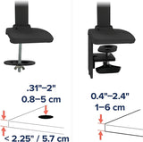 – LX Premium Monitor Arm, Single Monitor Desk Mount – Fits Flat Curved Ultrawide Computer Monitors up to 34 Inches, 7 to 25 Lbs, VESA 75X75Mm or 100X100Mm – Matte Black