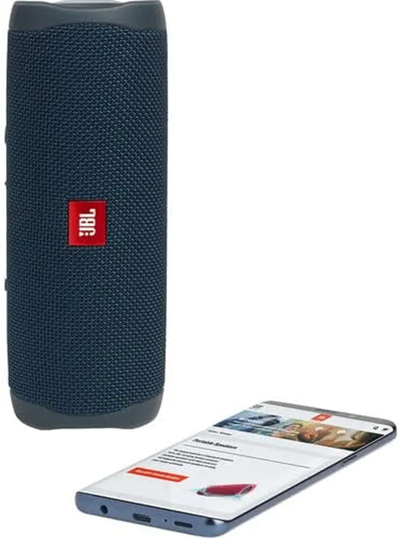 Flip 5: Portable Wireless Bluetooth Speaker, IPX7 Waterproof - Blue