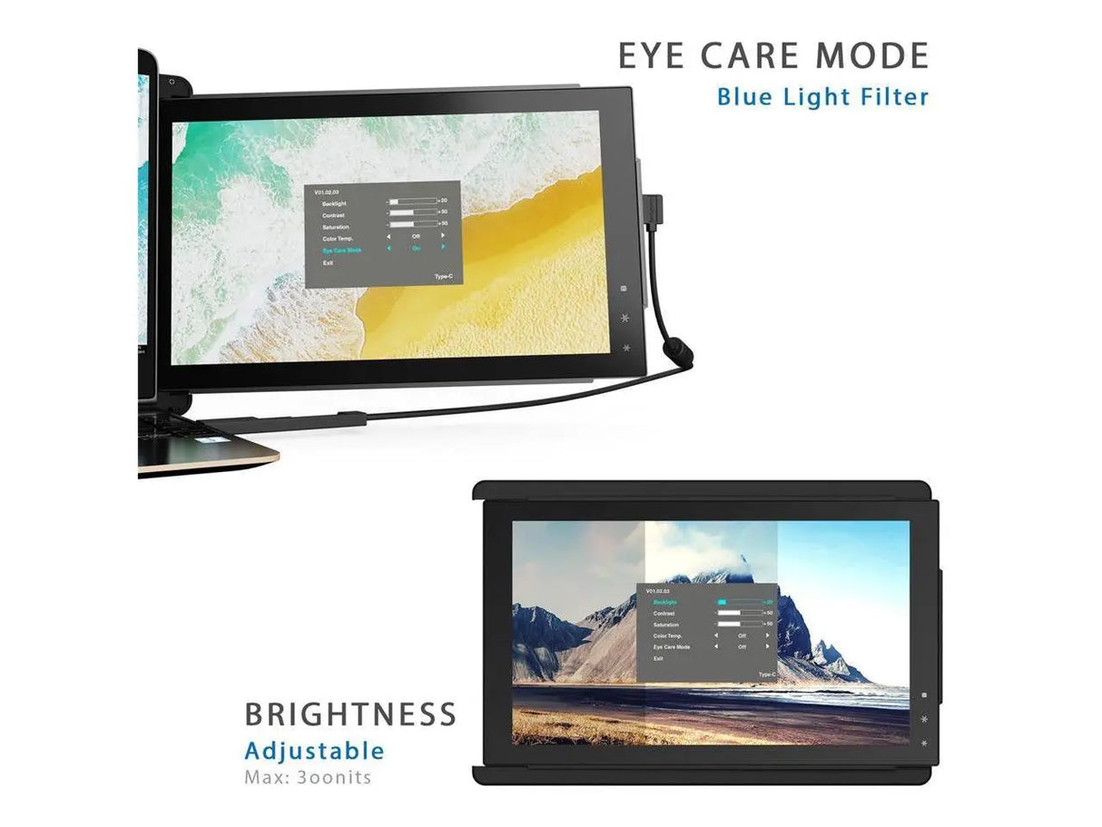 101-1003P01 Trio Portable 12.5 Inch Monitor Extension for Laptops