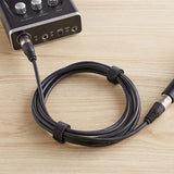 XLR Microphone Cable for Speaker or PA System, All Copper Conductors, 6MM PVC Jacket, 10 Foot, Black