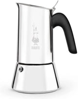 - New Venus Induction, Stovetop Coffee Maker, Suitable for All Types of Hobs, Stainless Steel, 6 Cups (7.9 Oz), Silver