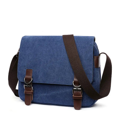 Man Sling Bag Men Canvas Messenger Bag Vintage Brand Business Casual Travel Shoulder Bag Laptop Crossbody Bags for Man
